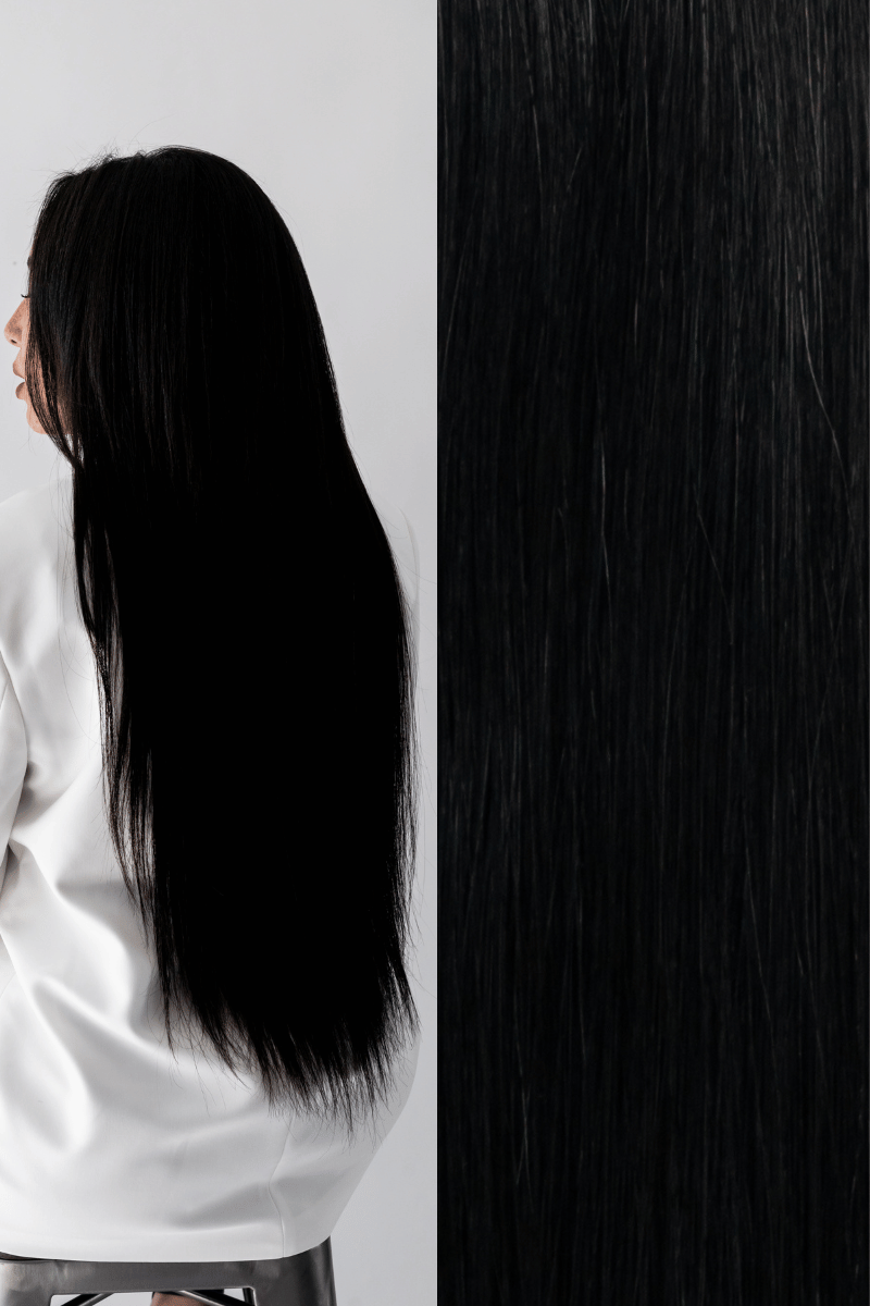Silicone Lined Micro Beads Small #1 (Black) 4.0 x 2.0 x 3.0 | Laced Hair