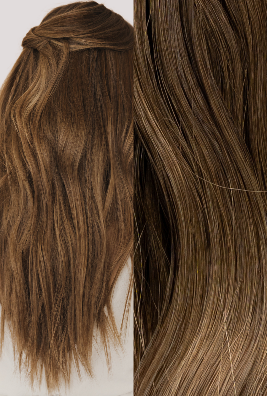 Waved Machine Sewn Weft Ombré #3/8 (Spiced Cider)