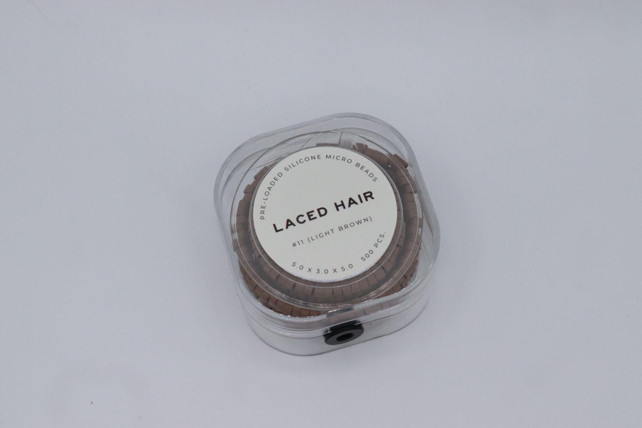 Laced Hair Pre-Loaded Silicone Lined Micro Bead Large (5.0 x 3.0 x 3.0)