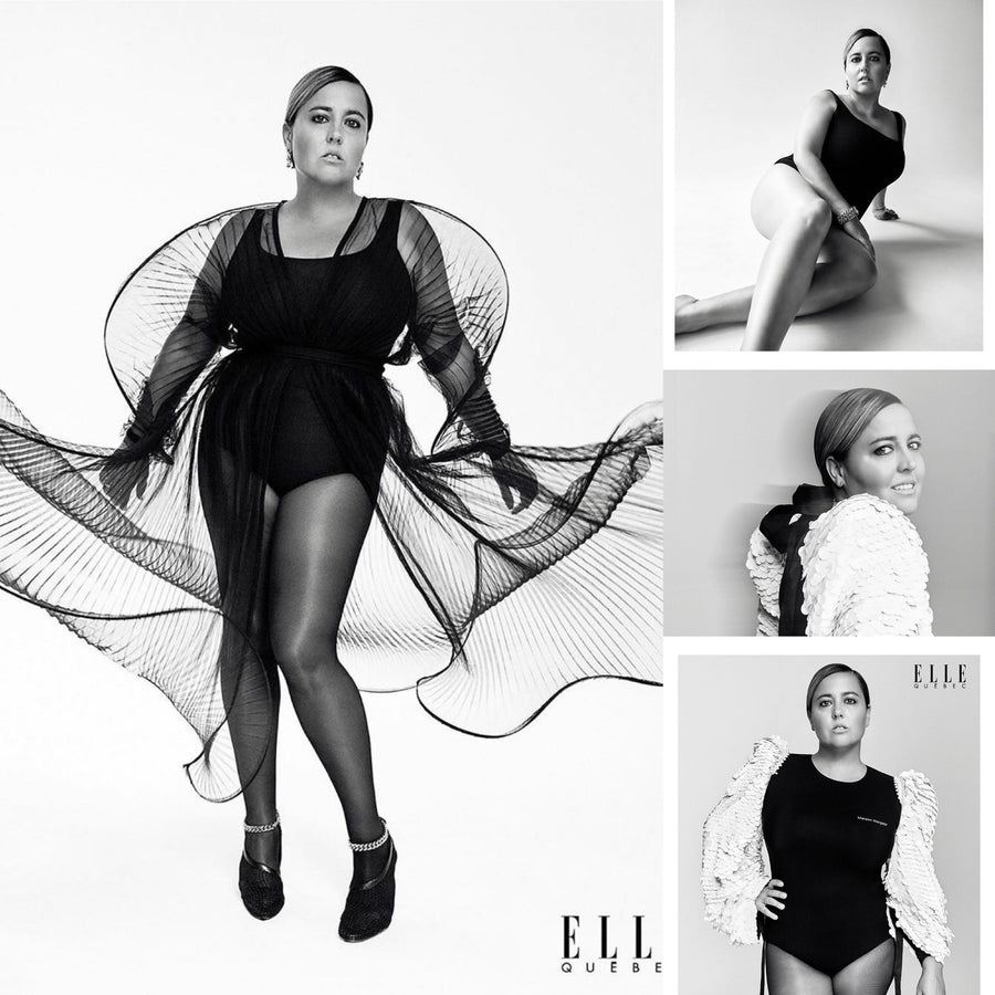 Ariane Moffatt Wearing Laced Hair Extensions on the September Cover of Elle Quebec