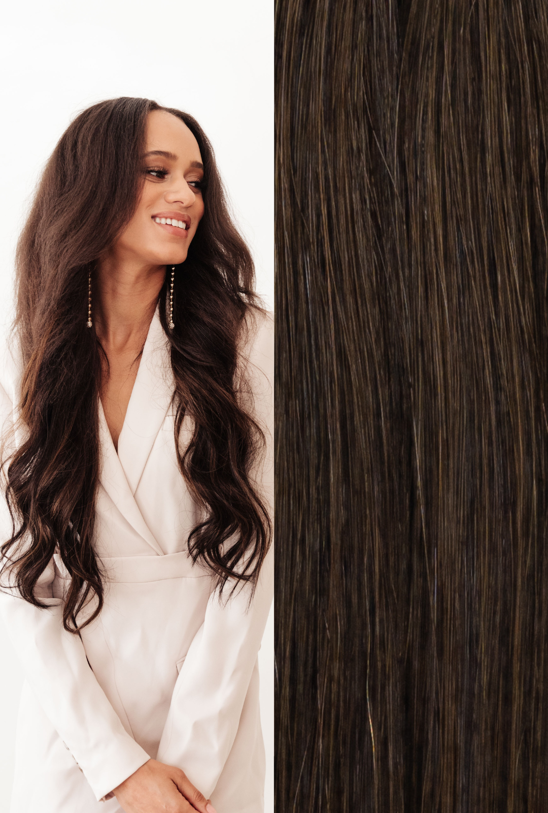 Halfsies Hand Tied Weft #2 (Chocolate)