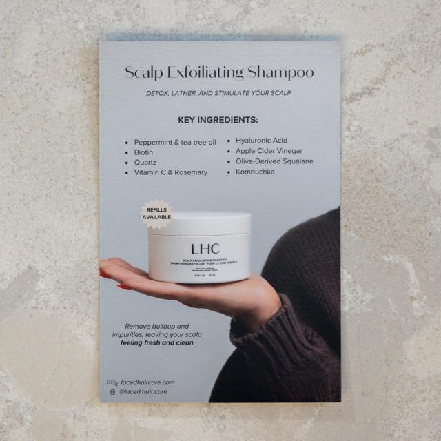 Scalp Exfoliating Shampoo How-To Cards