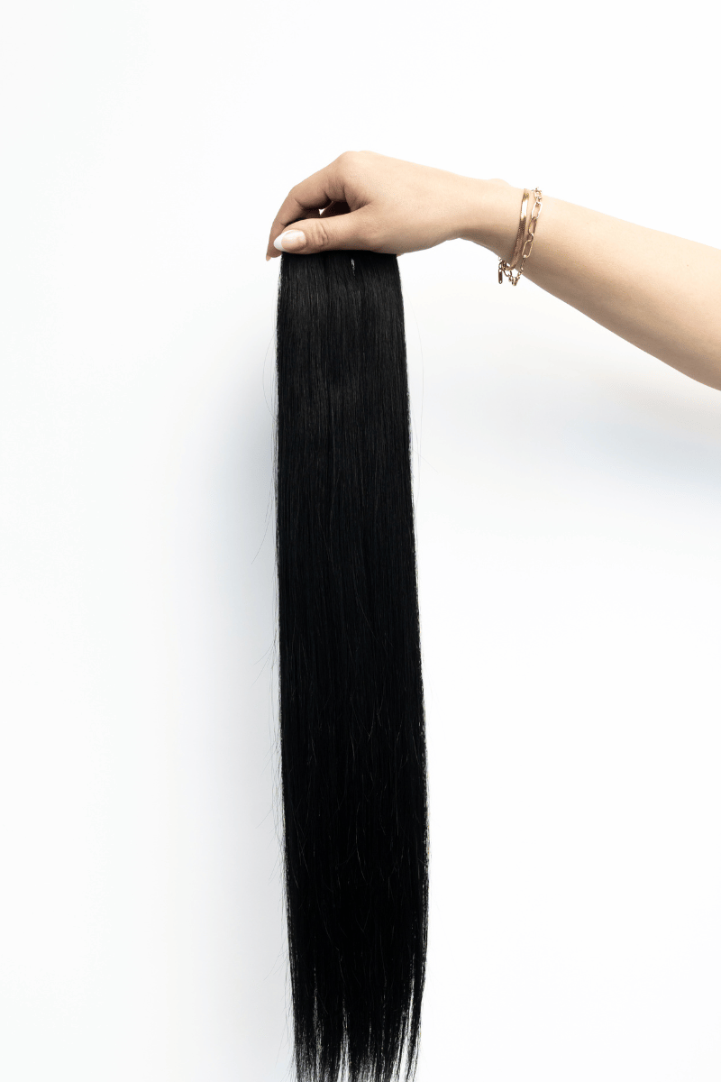 Silicone Lined Micro Beads Small #1 (Black) 4.0 x 2.0 x 3.0 | Laced Hair