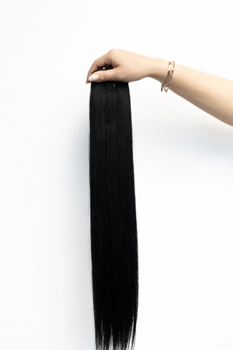 Machine Sewn Weft #1 (Black Noir)