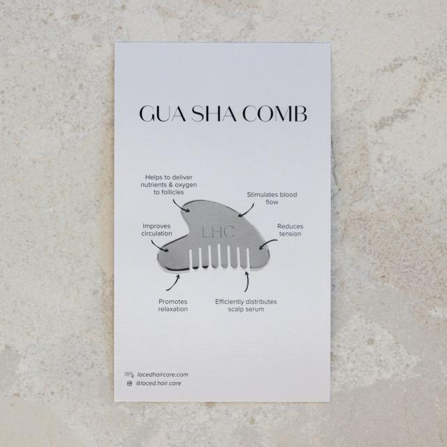 Metal Gua Sha Comb How-To Cards