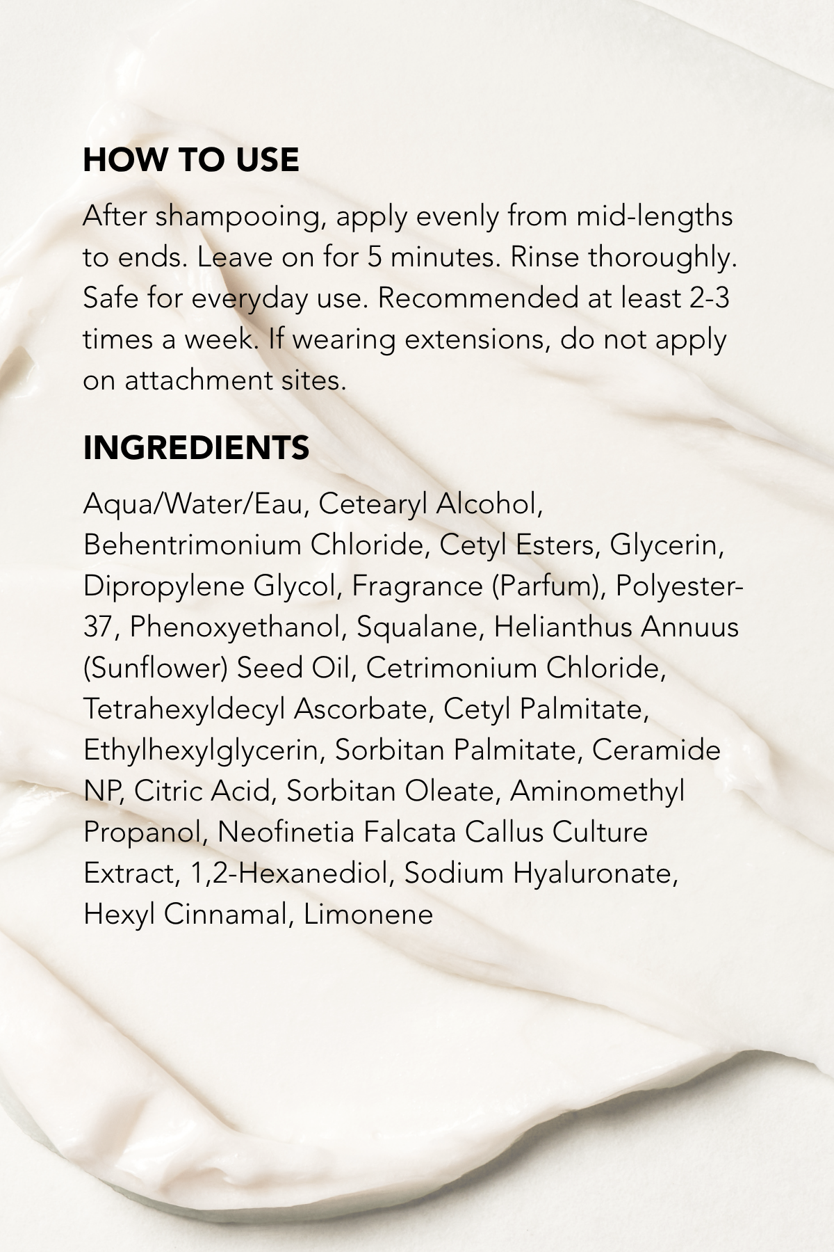 Conditioning Masque