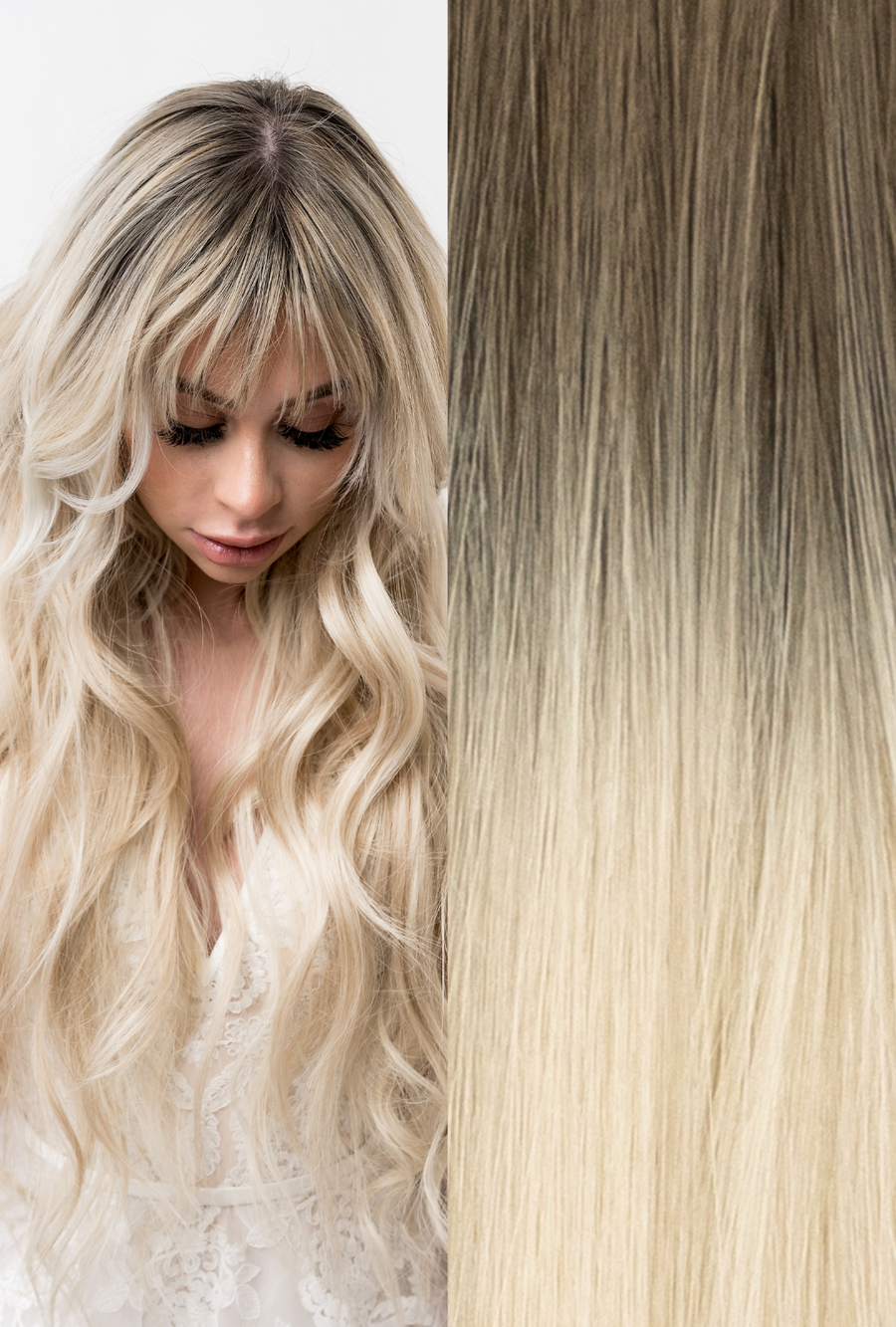 Luxe Seamless Clip-In Extensions Rooted #8/60