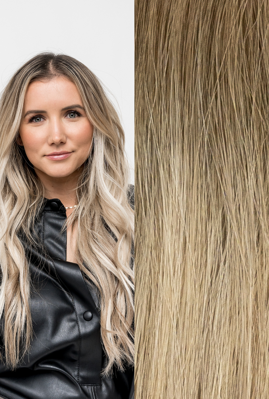 Luxe Seamless Clip-In Extensions Rooted #6/D8/60