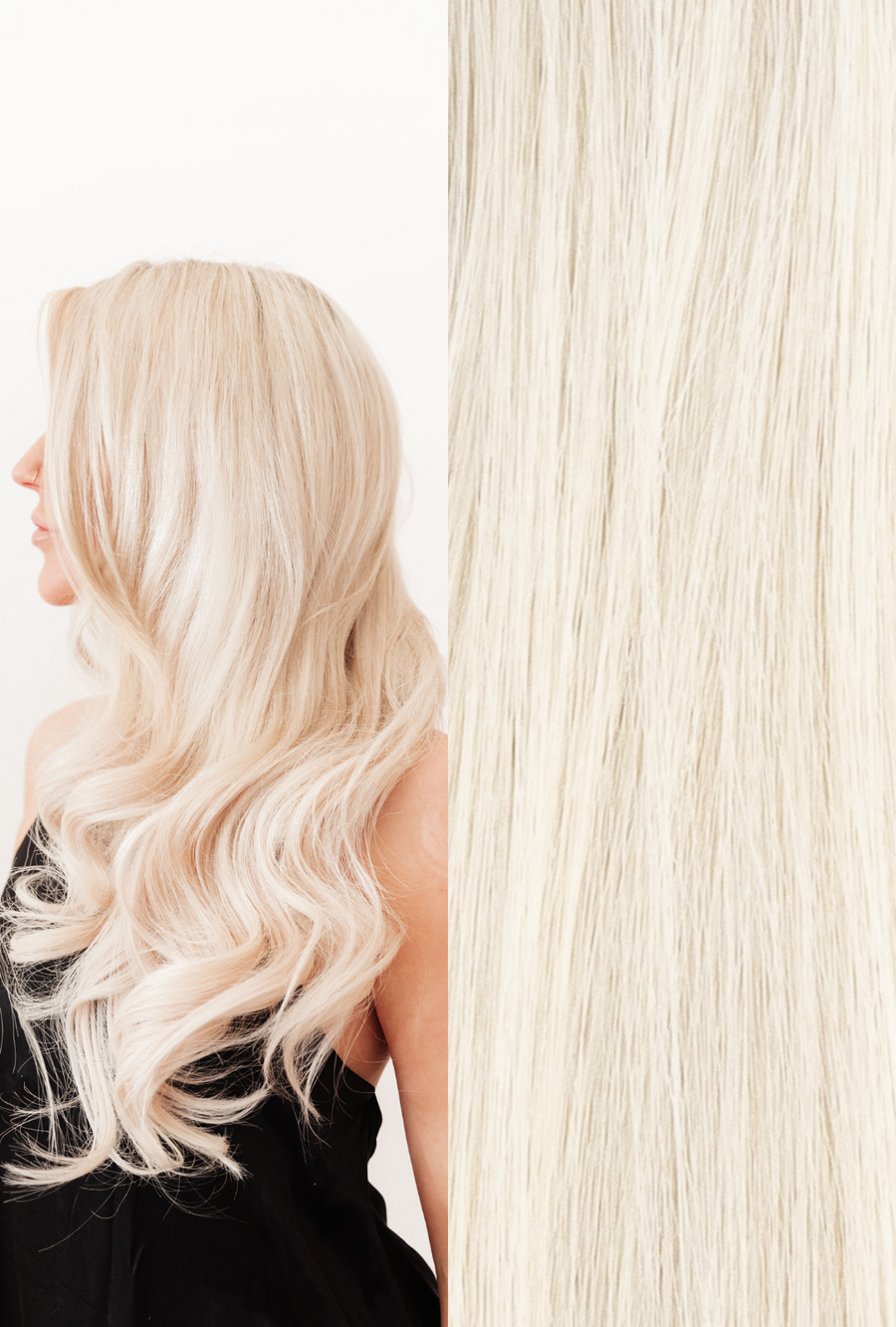 Waved Hand Tied Weft #32 (Ice)