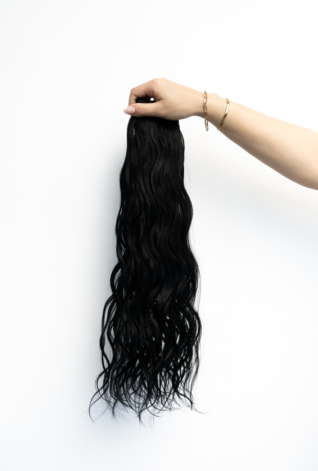 Waved interLACED Weft #1 (Black Noir)