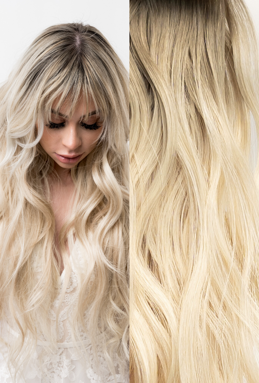 Waved Machine Sewn Weft Rooted #8/60