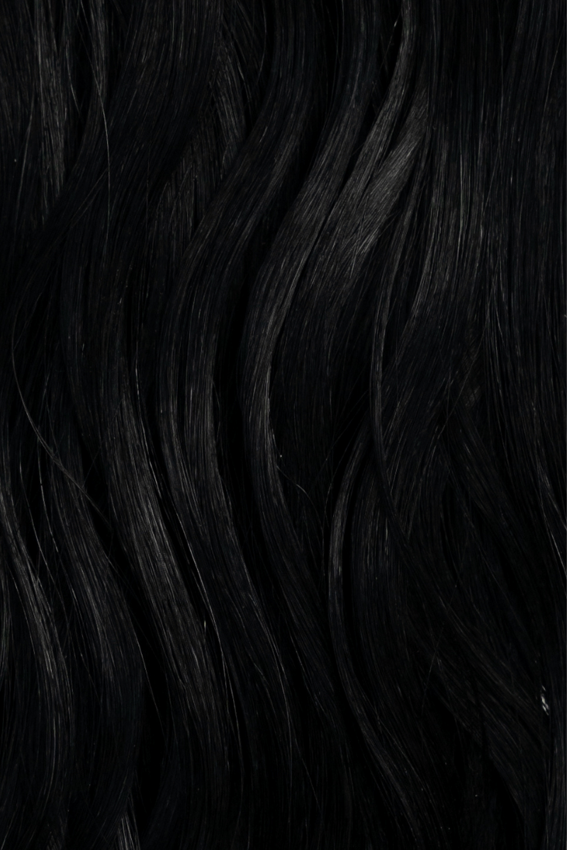 Waved by Laced Hair Machine Sewn Weft Extensions #1 (Black Noir)