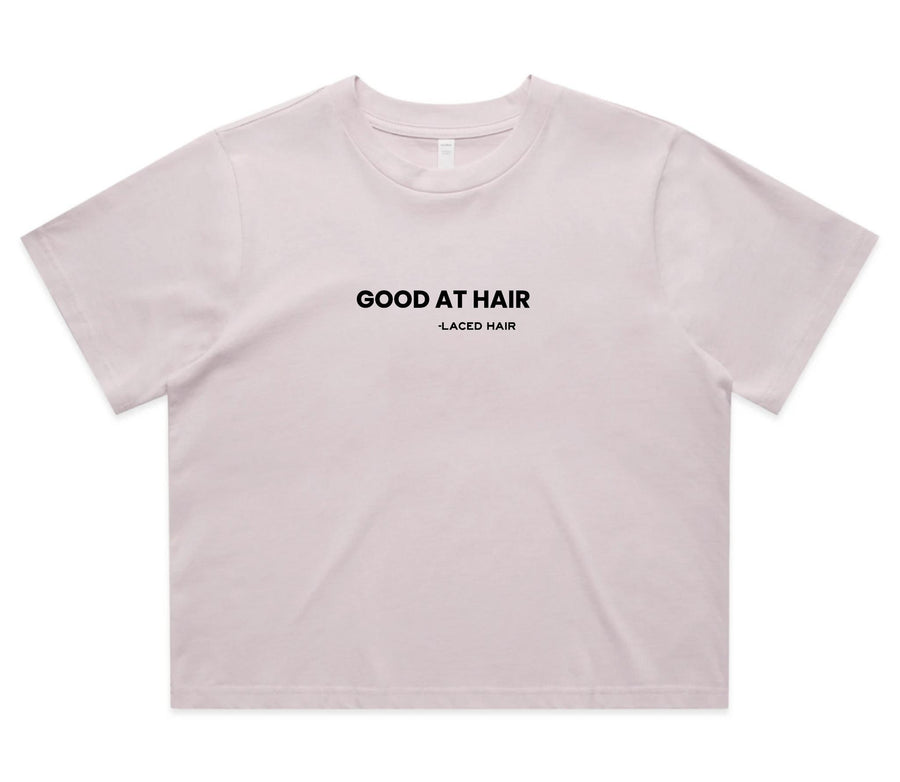 "Good At Hair" Crop Tee