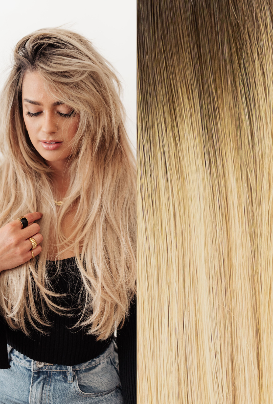 Luxe Seamless Clip-In Extensions Rooted #4/D10/16