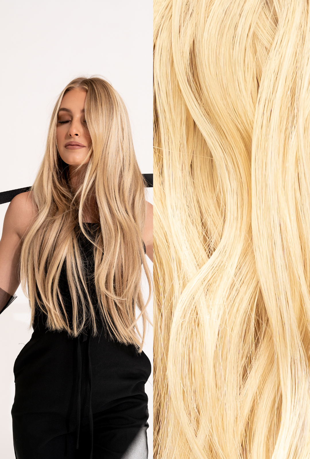 Waved Hand Tied Weft Dimensional #16/22 (Buttercream)