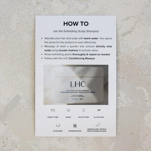 Scalp Exfoliating Shampoo How-To Cards