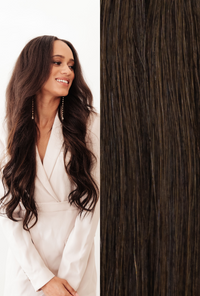 Luxe Seamless Clip-In Extensions #2 (Chocolate)