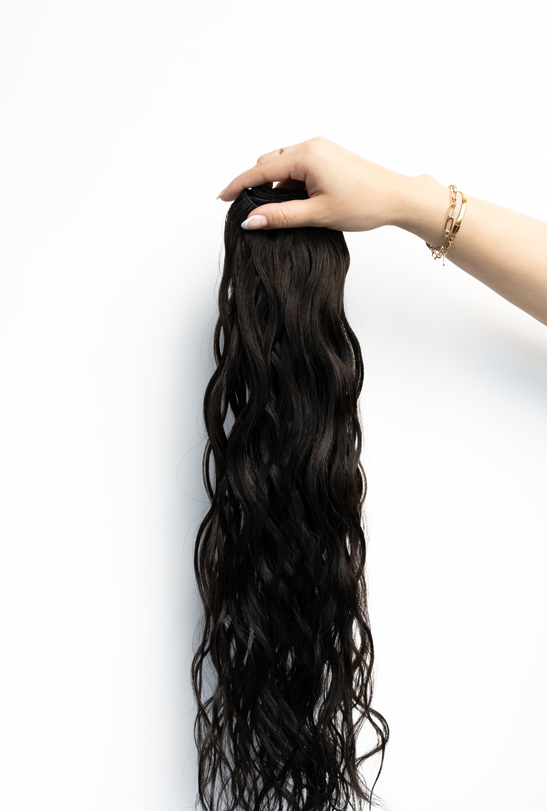 Waved interLACED Weft #1B (Dark Roast)