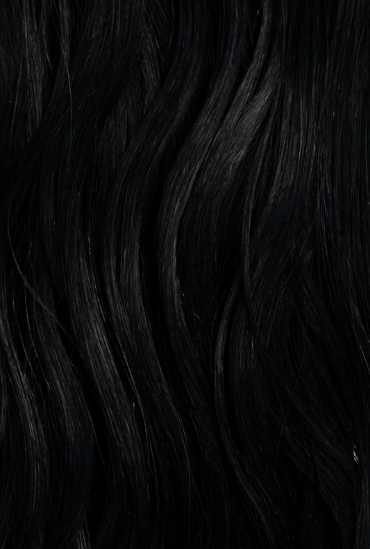 Waved interLACED Tape-In #1 (Black Noir)
