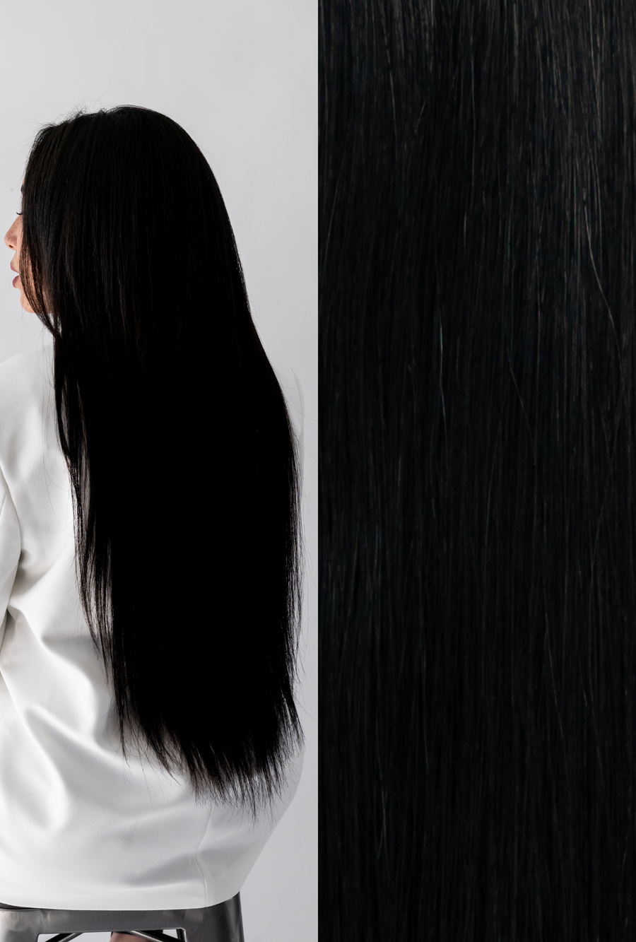 Machine Sewn Weft #1 (Black Noir)