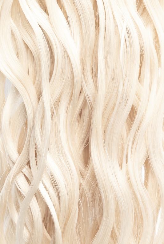 Waved Hand Tied Weft #60 (Platinum)