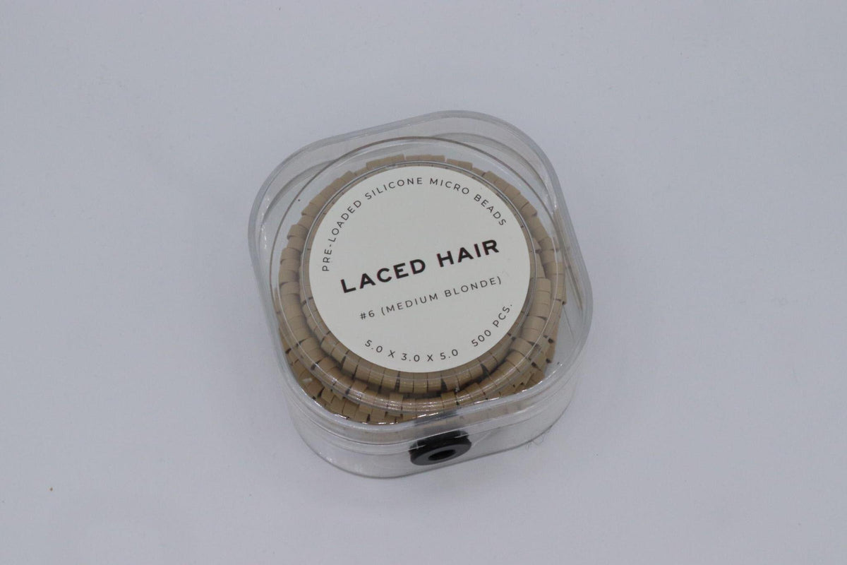 Laced Hair Pre-Loaded Silicone Lined Micro Bead Large (5.0 x 3.0 x 3.0)