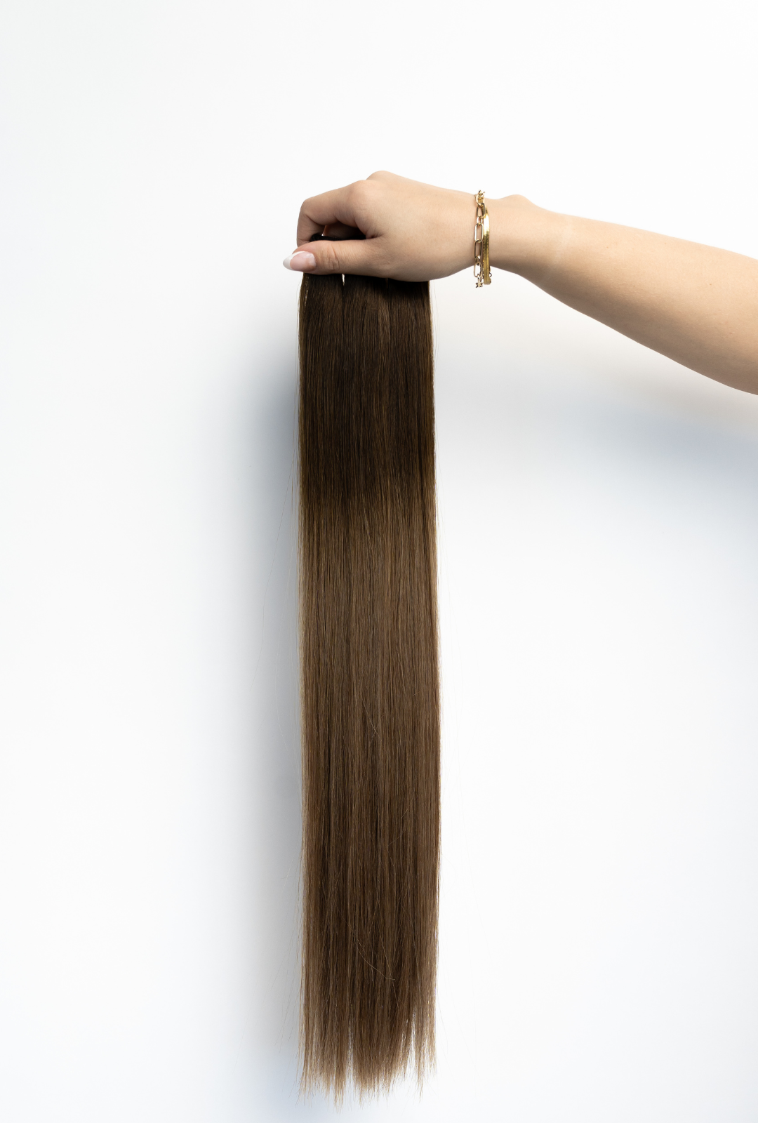 Laced Hair Keratin Bond Extensions Ombré #3/8 (Spiced Cider)