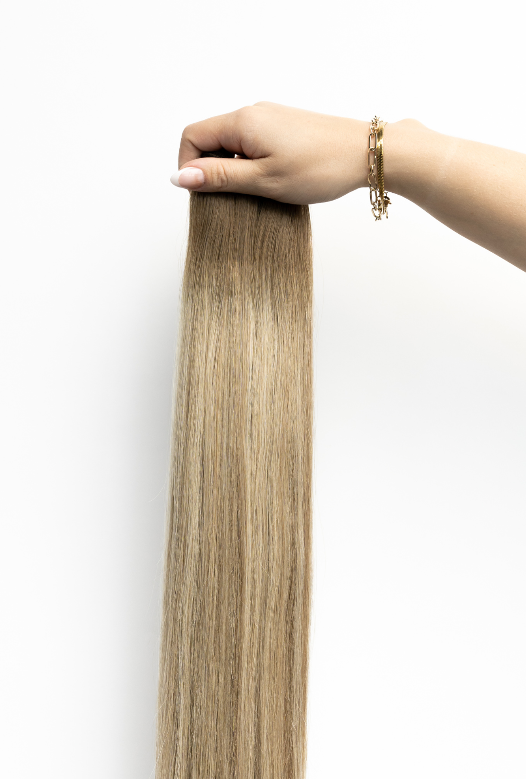 Halfsies Hand Tied Weft Extensions Rooted #6/D8/60