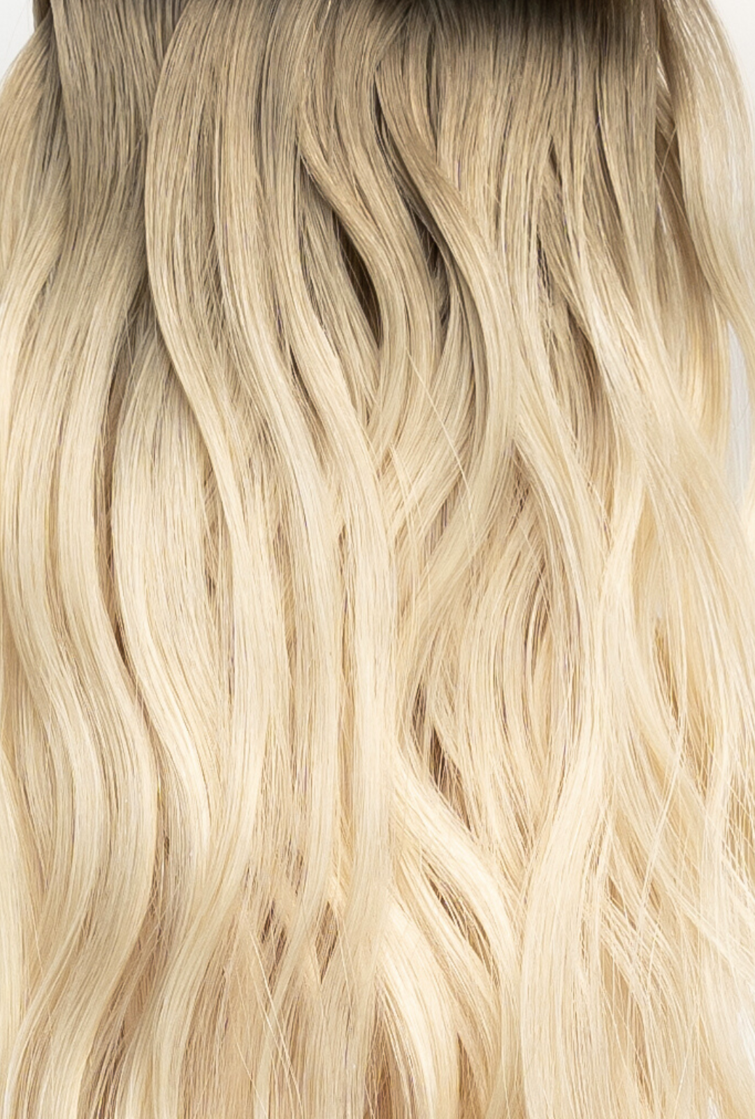Waved by Laced Hair Machine Sewn Weft Extensions Rooted #8/60