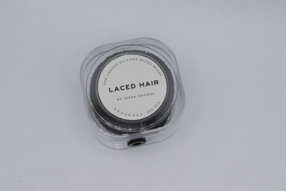 Laced Hair Pre-Loaded Silicone Lined Micro Bead Large (5.0 x 3.0 x 3.0)