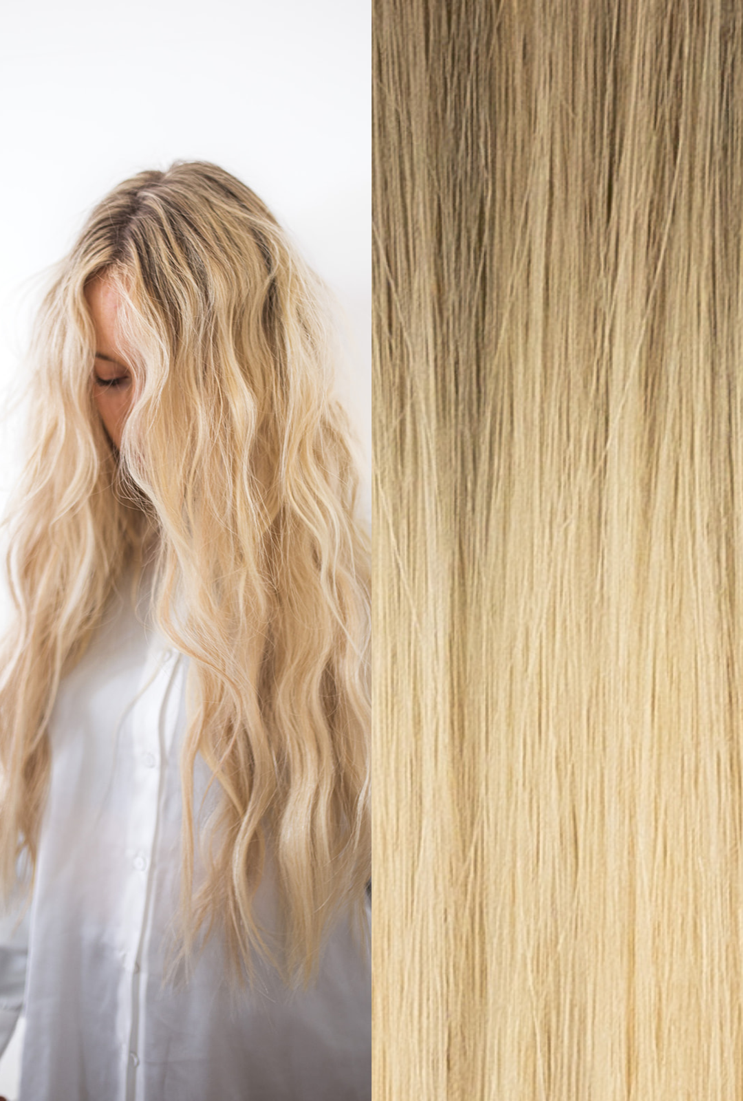 Waved Machine Sewn Weft Ombré #8/613