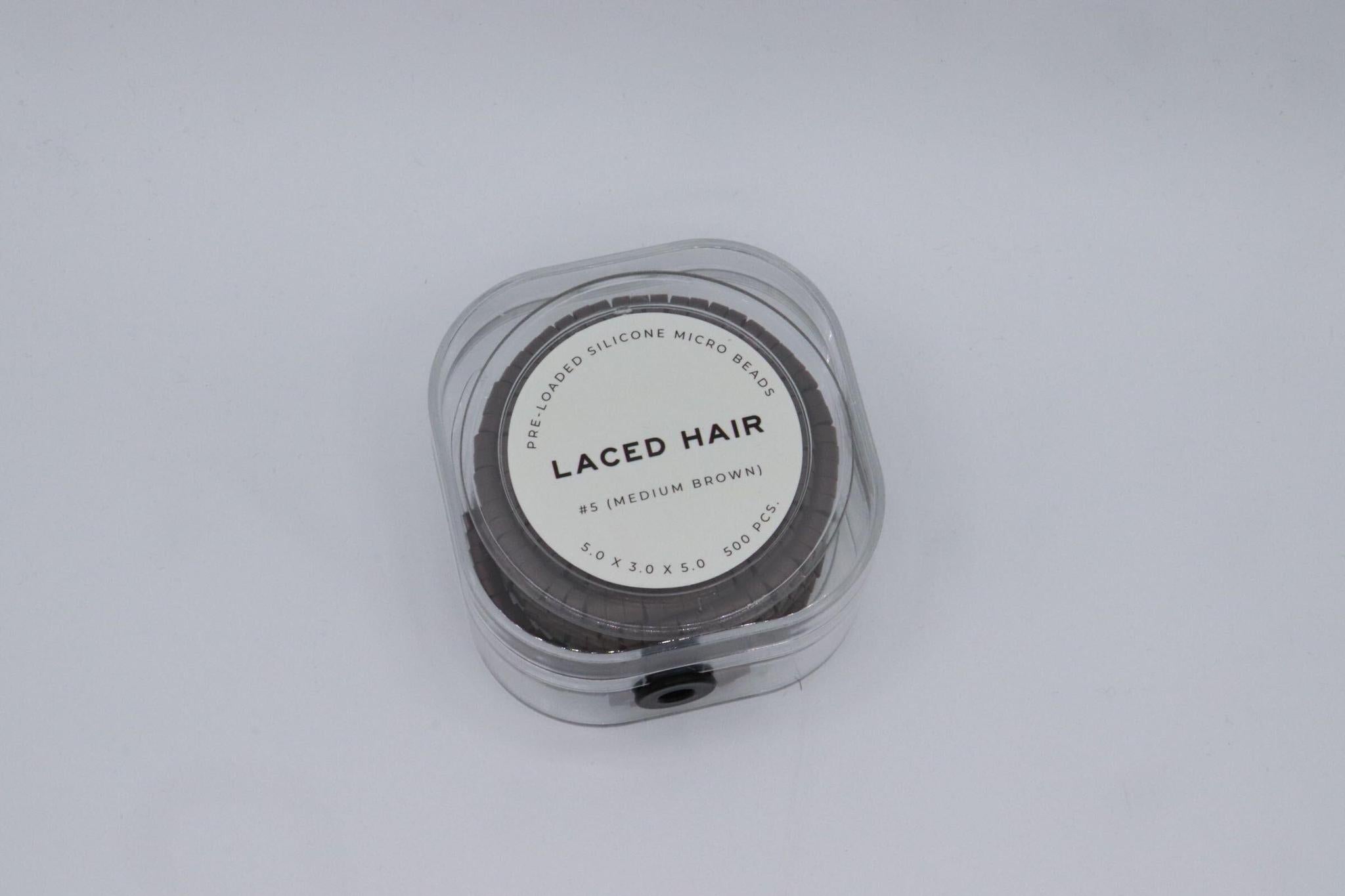 Laced Hair Pre-Loaded Silicone Lined Micro Bead Large (5.0 x 3.0 x 3.0)