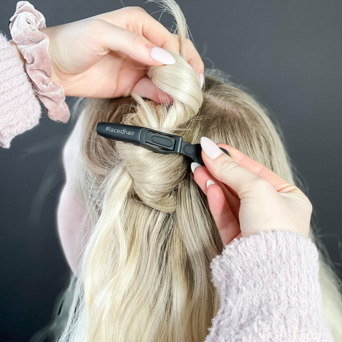 Laced Hair Extension Clips